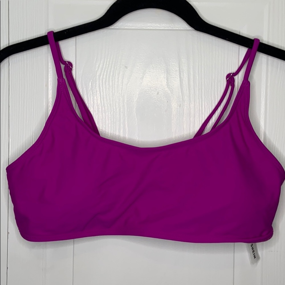 SHEIN Neon purple bikini